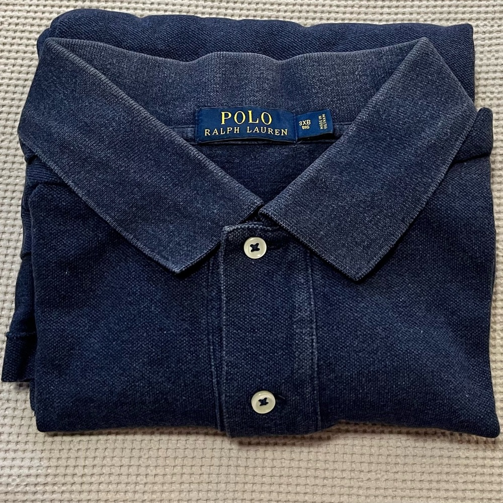 Polo by Ralph Lauren Men's Navy Polo Shirt - Big and Tall 3XB